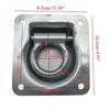 4PCS Marine Grade Galvanized Iron Boat Ring Hatches Latches Boat Recessed Flush Mount Lift Handle Ring Pull Hatch Deck Hinge