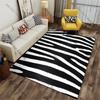 Zebra stripes black white carpet Yoga living room room decor children's crawling mat doormat area rug games mat