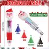 5-20Pcs Christmas Themed Pens Mini 4 Colors Ballpoint Pen Kids Christmas New Year Gifts Birthday Party Favors School Rewards