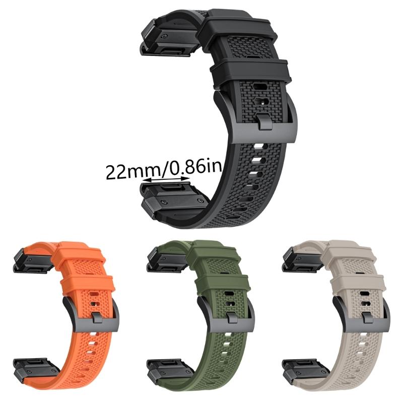 Silicone Band for 22mm/26mm Replacement Wrist Strap Quick Release Wristband Strap Sweatproof Bracelet Watch Belt