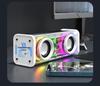 V8 Bluetooth Mini Speaker: Portable, Colorful LED, Heavy Bass, Desktop-Ready