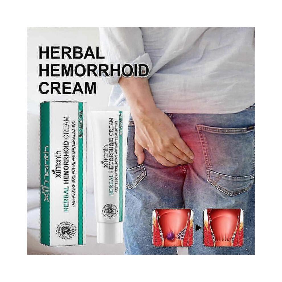 3x Herbal Hemorrhoids Cream Effective Safe Healthy Soothing Anus And Removing 20g