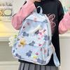 Trendy New Pink And Blue Casual Backpack For School With Adorable Prints And Spacious Design