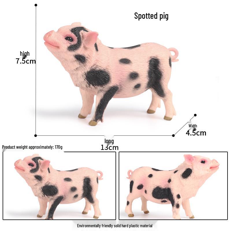 Realistic Miniature Pig Sow Figurine Toy Animal Model Ornament