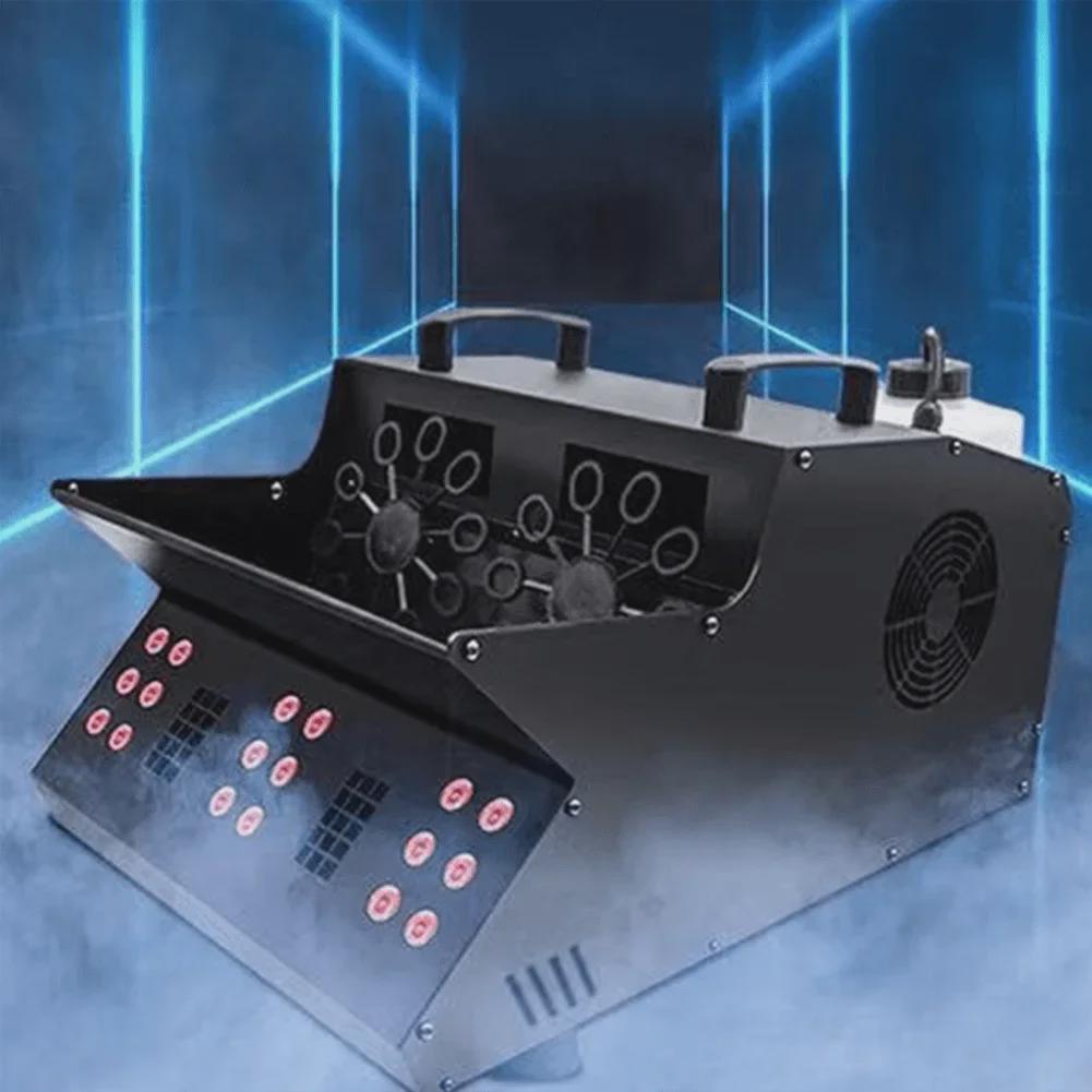 Double Wheel LED Smoke Bubble Machine for Weddings and Events
