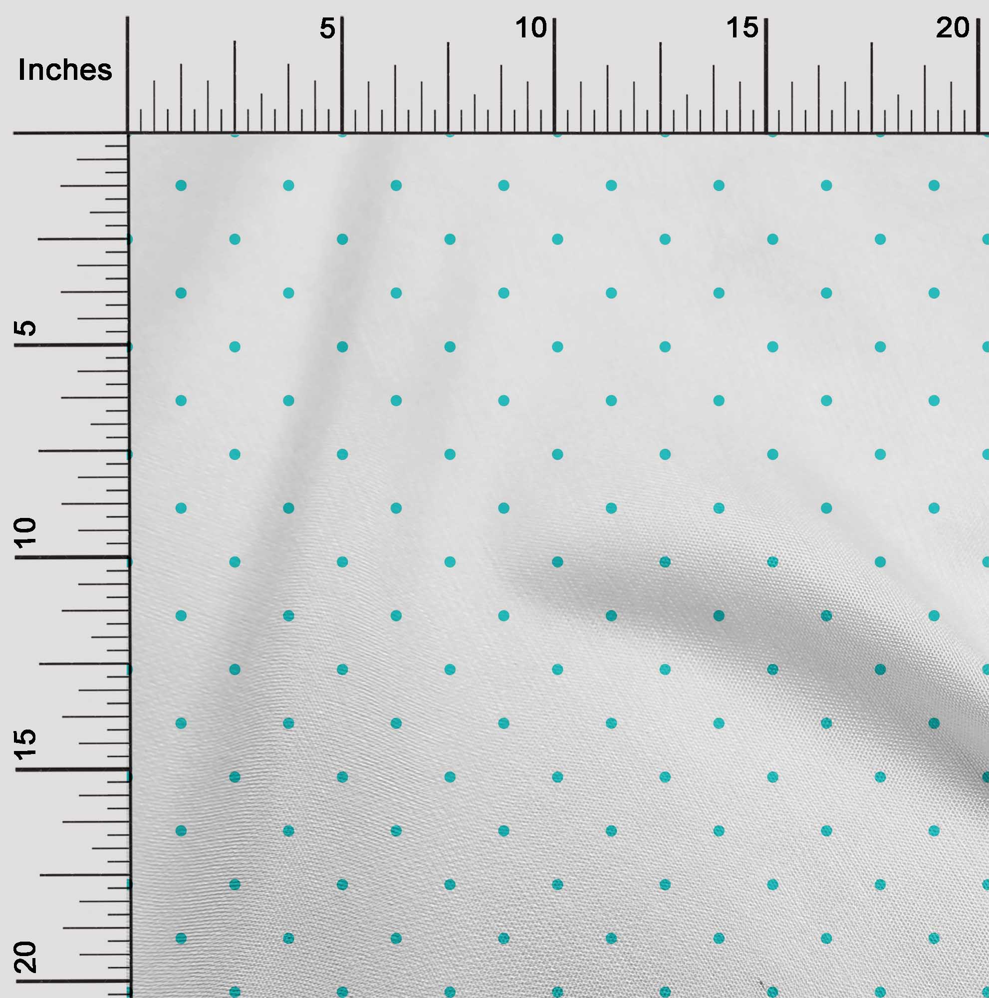 

oneOone Cotton Flex Шоколадно-коричнева тканина в горошок Швейна тканина у дворі з принтом для шиття одягу своїми руками 40 дюймів 42 Inch Wide - Viscose Chiffon бірюзовий колір синій