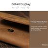 Durable Genuine Leather Card Holder Multi Card Slot Thin Business Card Case Portable Credit Card Holder Men