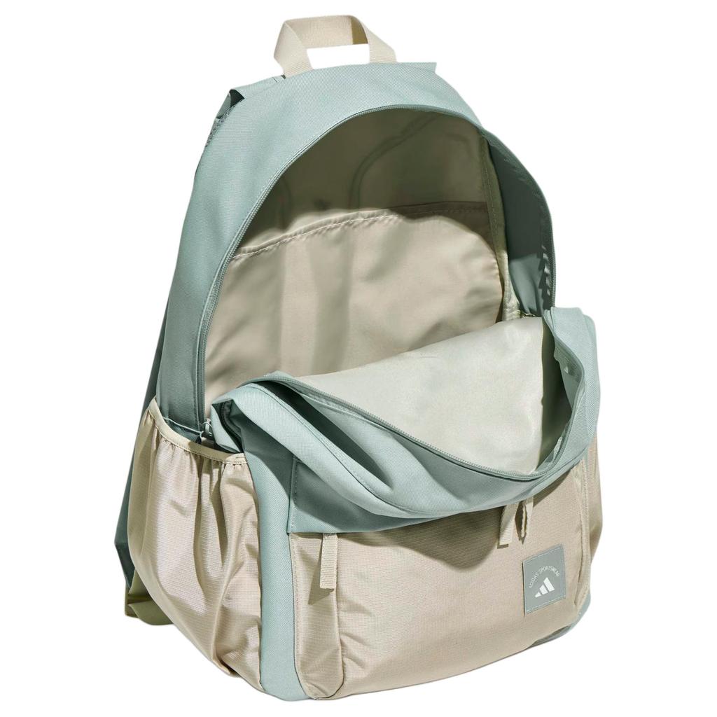 Adidas Fabric Backpack Unisex Wonder Light Gray Green/Miracle Bauxite