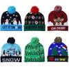 Santa Claus Christmas Hat Warm Christmas Knitted Hat Soft Christmas LED Light Knitted Hat  Adults