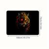 1Pcs Cool Flame Tiger Car Trunk Mat with Anti Slip Cargo Liner Waterproof Rear Storage Protector Floor Mat for SUV Sedan Vehicle