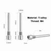 2 Sets Titanium Alloy Disc Brake Caliper Bolts 31mm Length Brake Caliper Screws  for Road Bicycle