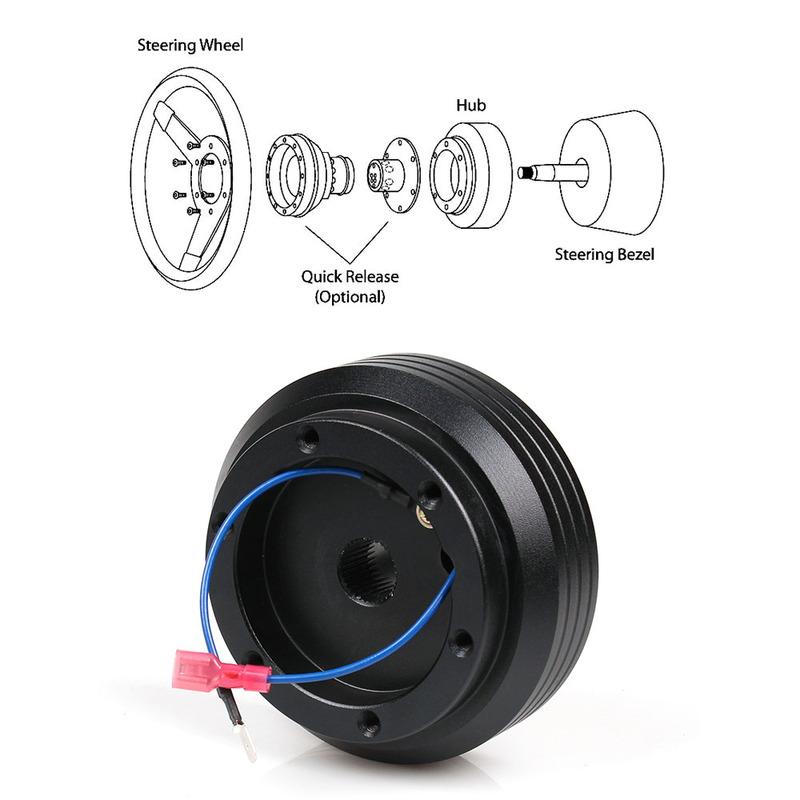 RASTP- Aluminum Racing Steering Wheel Hub Adapter Boss Kit for Mitsubishi RS-QR012