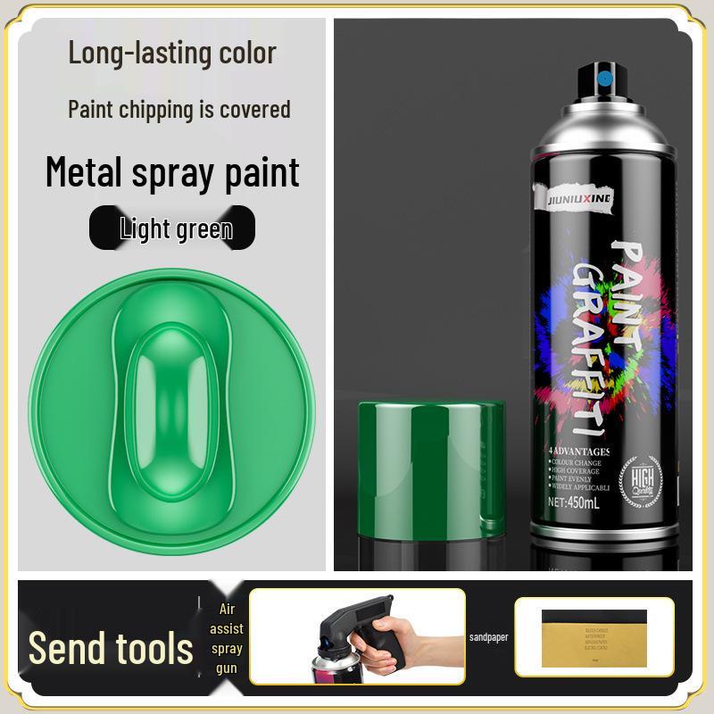 Rustproof Metallic Hand-Spray Paint: Anti-Corrosion, High-Temperature, Waterproof, White Refinishing for Rust Removal