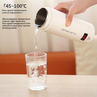 Travel Electric Kettle Portable Mini Water Boiler with 4 Temperature Settings Fast Heating Digital Display Auto Shut Off Mini Electric Kettle