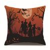 Halloween Linen Pillow Cover Printed Pillow Cover