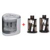 Automatic Pencil Sharpener Two-hole Electric Touch Switch Pencil Sharpener Stationery Home Office School Supplies
