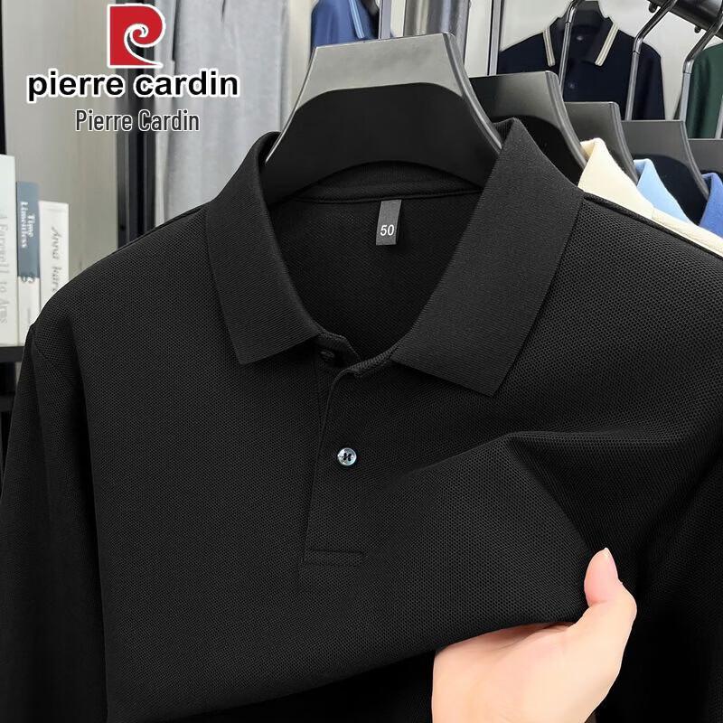 Pierre Cardin Men's 100% Cotton Long Sleeve Polo Shirt