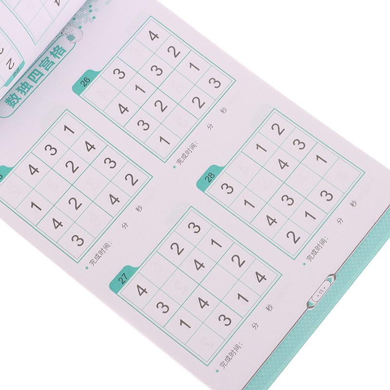 1/4Pcs Logical Thinking Ladder Training Puzzle Toy Sudoku Book For Beginner Children Elementary Student Four Six Nine Grid Games