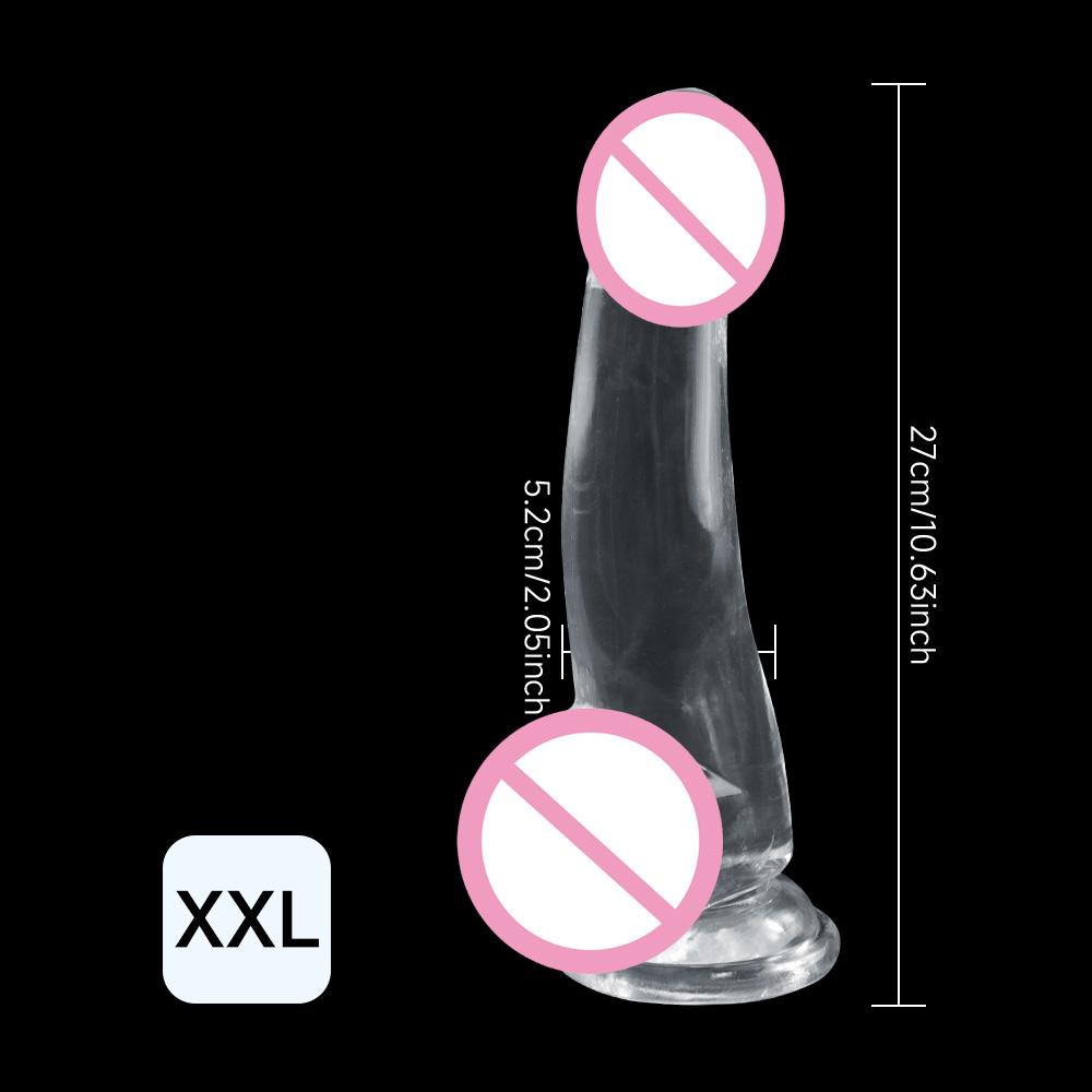 Multi-Size TPE Jelly Penis Dildo with Suction Cup, Anal Plug Vaginal Masturbator, Unisex Adult Sexy Sex Toy for Couples, Sex Toy