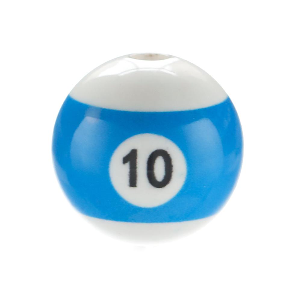 10pcs/Lot 16mm Colorful Acrylic Big Hole Billiards Ball Beads for Jewelry Making DIY Bracelet Necklace Accessories