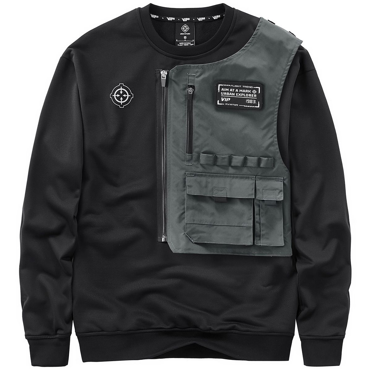 

Andy Fashion футболка с круглым вырезом, тактическая рабочая рубашка из двух частей
