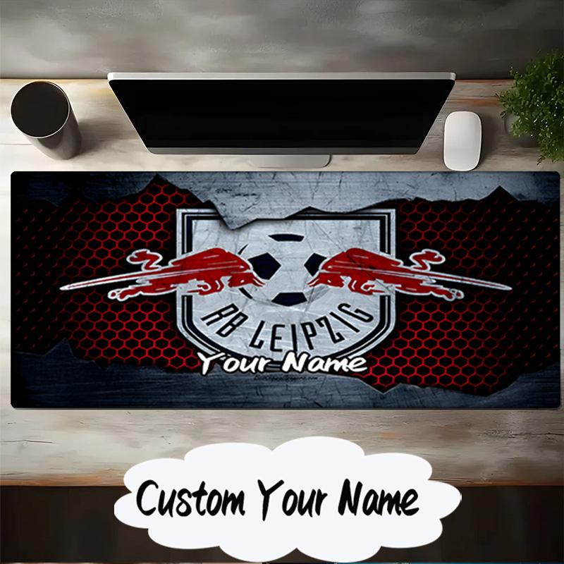 Custom Name Mouse pad Leipzig Soccer Crest Mouse pad, Gaming Mouse Pad, keyboard pad, Desk Decor for computer notebook Fan Birthday Gift