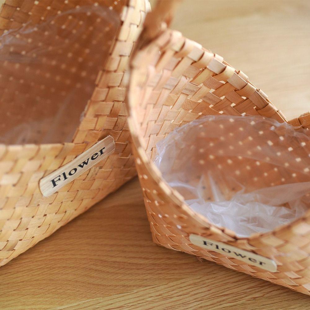 Wall Mounted Storage Basket Handmade Flower Holder Gift Packaging Box  Mid Autumn Festival