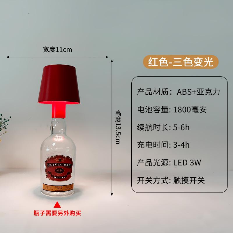 Tall Metal Desk Lamp, Wine Headlamp, I-shaped Desk Lamp, Mushroom Lamp, Bar, Cafe Atmosphere Desk Lamp