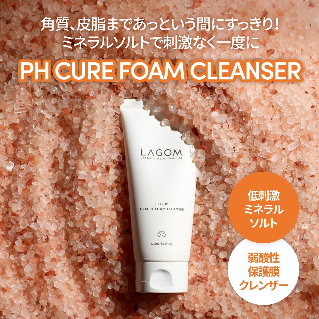 LAGOM pH Balancing Foam Cleanser 120ml (makeup remover/face wash)