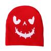Halloween Pumpkin Pattern Knit Cap With Cozy Fabric For Autumn Casual Wear