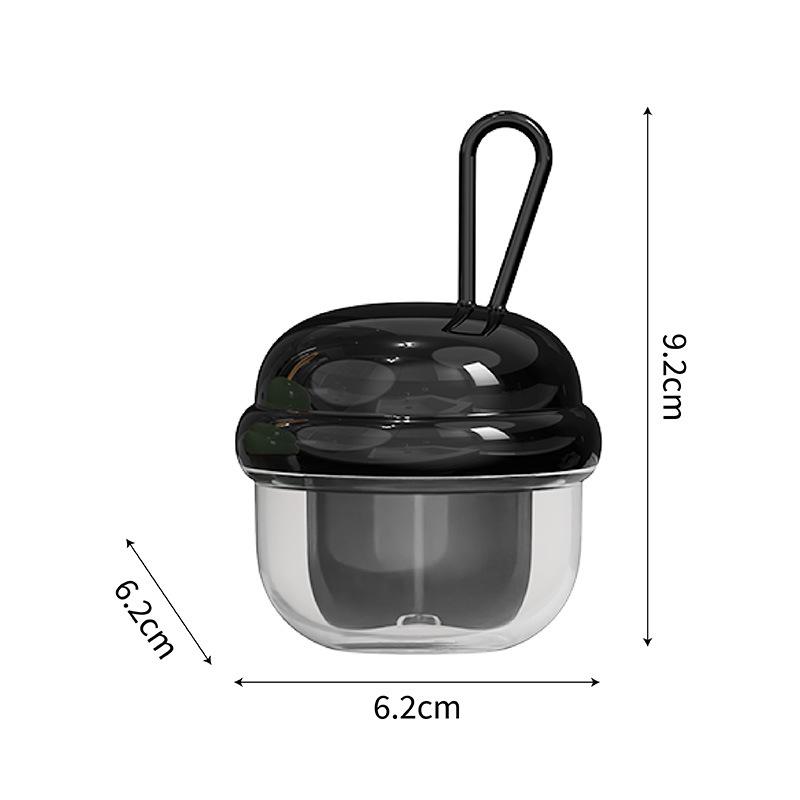 

Compact 4-Grid Transparent Pill Box for Outdoor Travel чорний