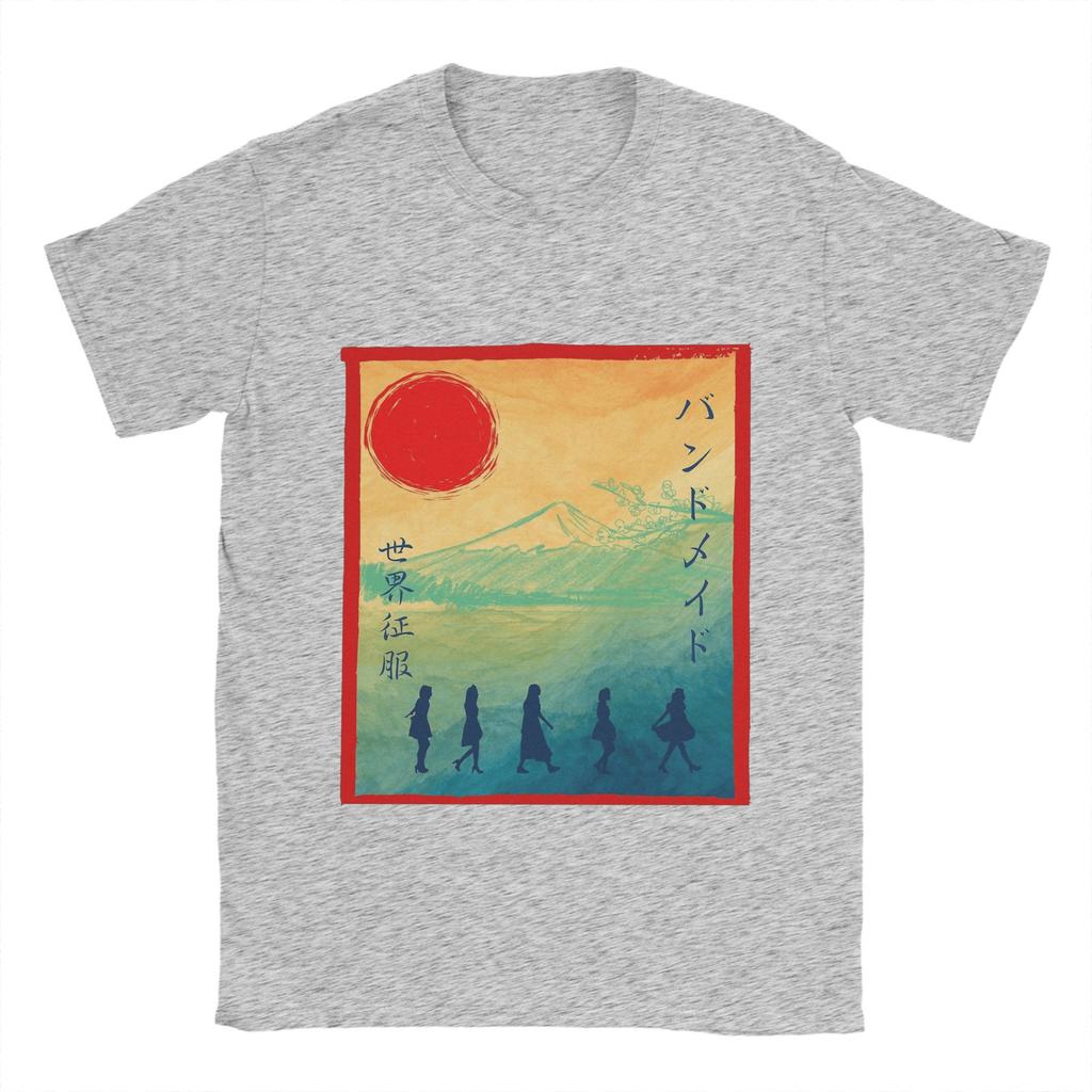 Band Maid Band T-Shirts Herren Reine Baumwolle Freizeit T-Shirt Rundhals T-Shirt Kurzarm Kleidung Übergröße