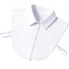 Unisex Versatile False Collar | Decorative Polyester Cotton Stand-Up Collar with Pointed Design