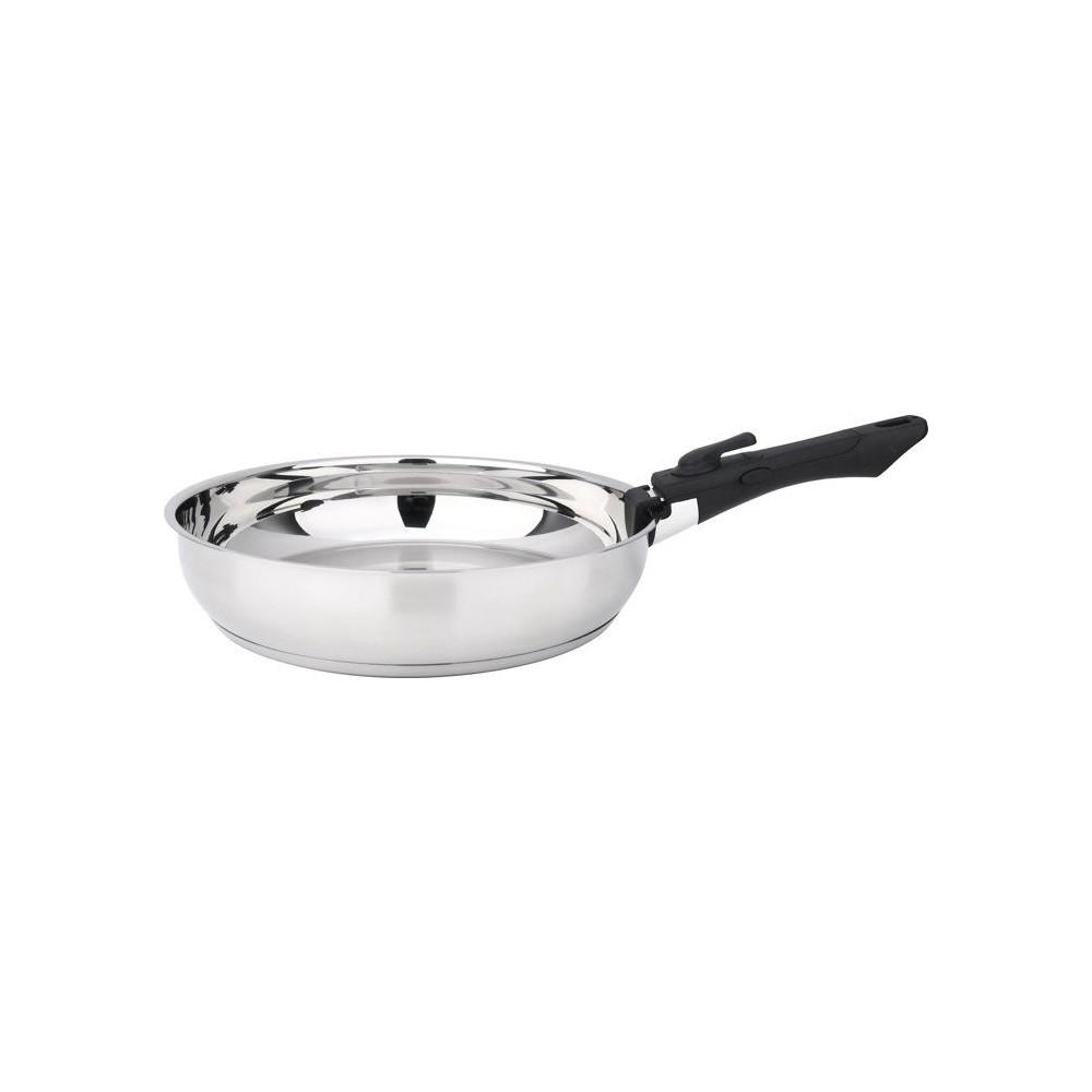 Baumalu 341960 frying pan set 24/28 cm removable handle Stainless Steel