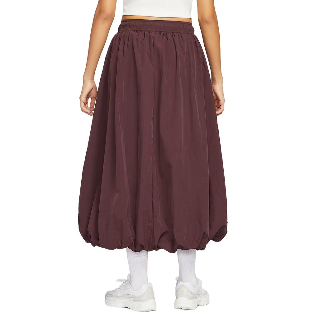 Nike Odzież sportowa Windrunner Jednolita Z wysokim stanem Wygodna Codzienna Długa spódnica Spódnice damskie IM7451-652