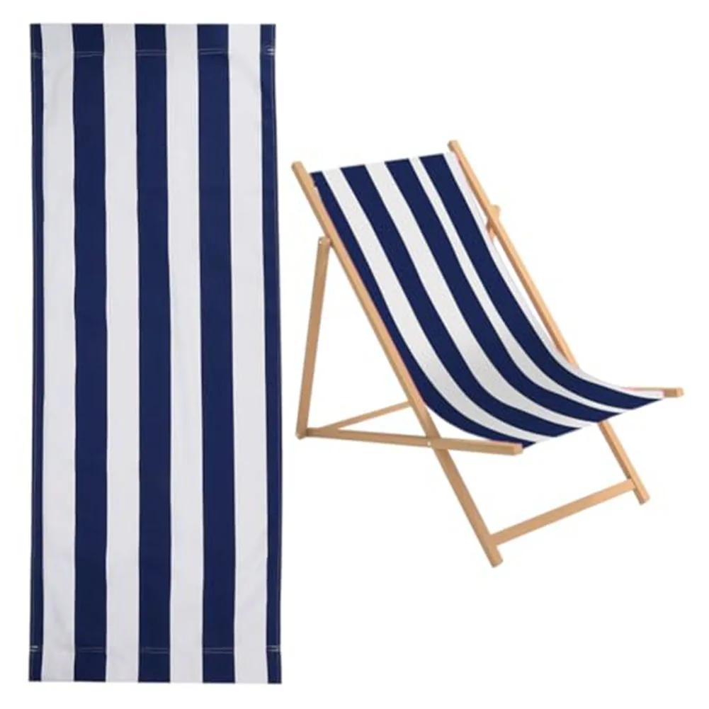 Strandresor Utomhusbruk Strandstol Ersättningsduk Utomhus Solstol Duk Kompakt Lätt att Installera Lätt att Rengöra
