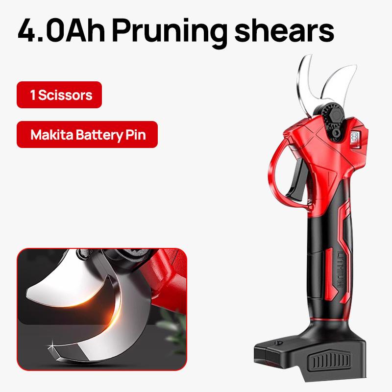 Brushless Electric Pruning Shears Cordless Fruit Tree Branches Scissors Power Tool For Makita Battery Pin