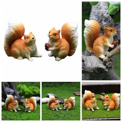 Realistic Squirrel Statue Resin Crafts Squirrel Sculpture High-quality Squirrel Figurines