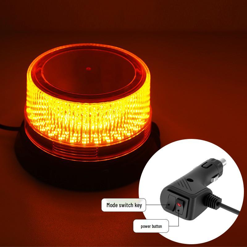 Magnetic Mount LED Strobe Light - High Brightness Yellow Flash for Forklift Truck Ceiling