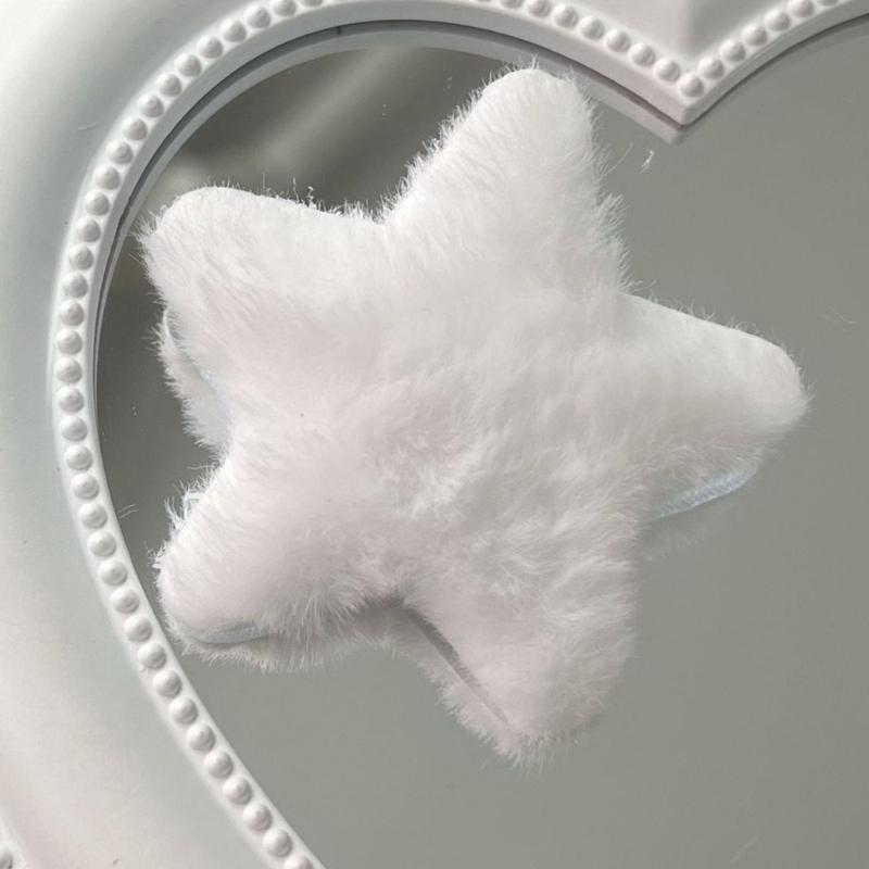 2 Pcs Bride Furry Hair Clip Sweet Girls Star Hairpin Women Girls Kids Headress