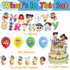 New 34PCS Crayon Shin-chan Party Supplies Including a Banner, Cake Toppers, Balloons