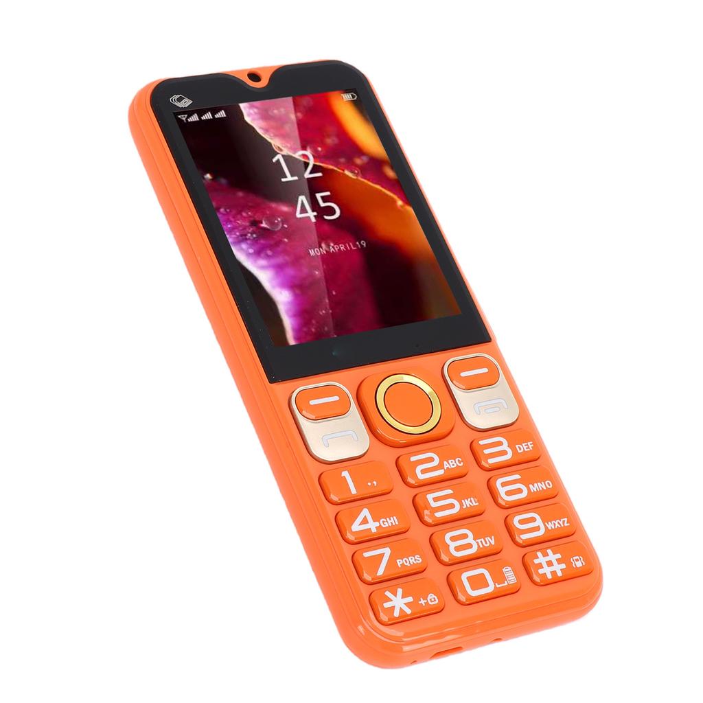 2G Unlocked Cell Phone with 2.8 Inch Screen Large Buttons Multifunctional Mobile Phone 3 SIM Card Slots SOS MP3 Call