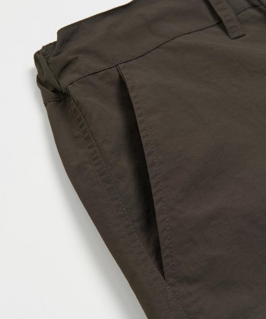 TOFFEE Utility Wide Parachute Pants (Khaki Brown)