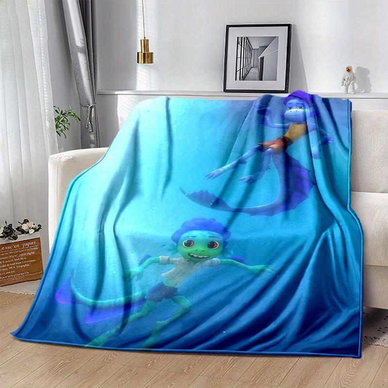 1pc, Underwater Adventure: Mermaid Friends Home Decor Blanket Perfect for Couch, Bed, Travel, Camping, Car