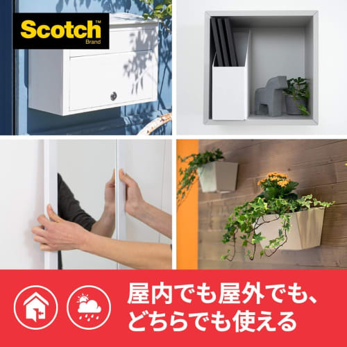 3M Scotch Super Strong Double-Sided Tape Premier Gold Super Versatile For Rough Surfaces Width 12mm Length 1.5m KPR-12R