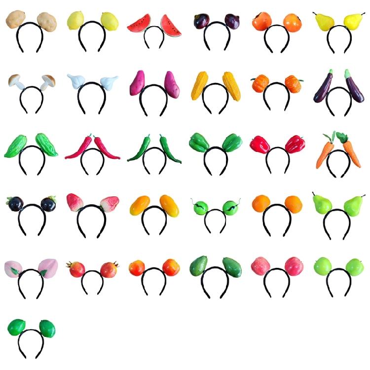 Realistisch Fruit/Groente Thema Hoofdband Creatieve Hars Haarhoepel Voor Feest En Dagelijkse Outfit Verjaardag Viering Accessoires