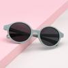 Cute Round Baby Sunglasses With Tpee Strap Flexible Rubber For Toddler Newborn Ages 0-36 Months