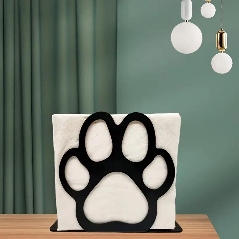 Metal Lotus Claw Napkin Holder - Cat & Dog Design, Ideal for Dining Table, Restaurant, Cafe, Bar