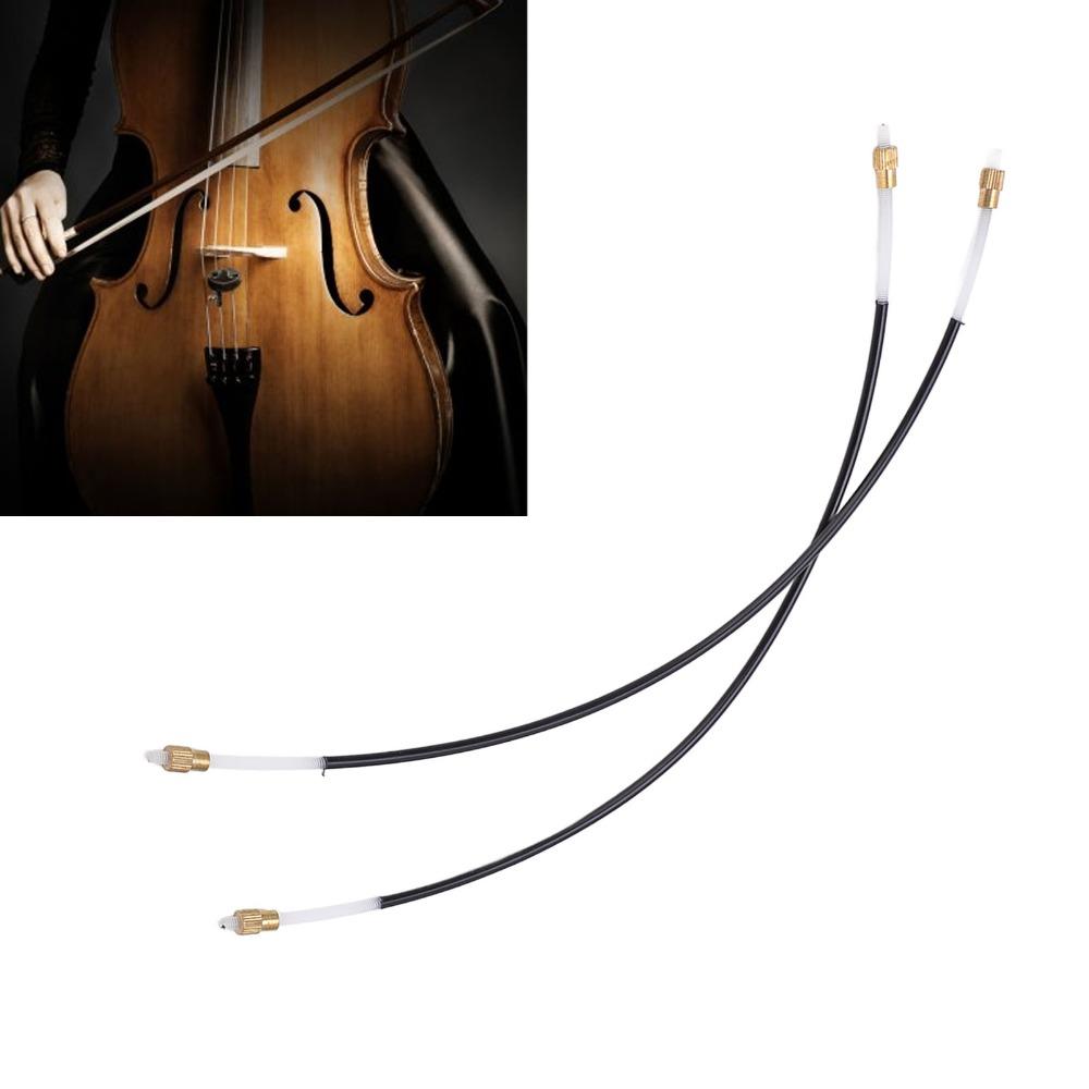 2pcs Nylon Material Violin Tailpiece Set Black Color Cello Accessory  For 3/4 4/4 Cello
