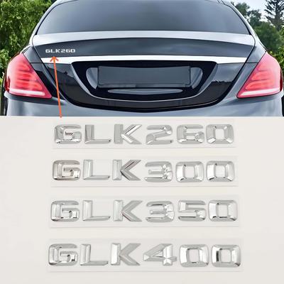 1 szt. 3D ABS GLK 260/300/350/400 Naklejka z emblematem Samochód Tylna Klapa Bagażnika Odznaka Naklejka Wysokiej Jakości Akcesoria
